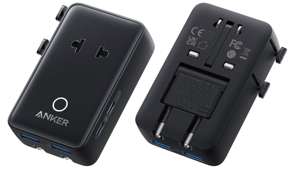 Chargeur GaN Anker Nano Travel Adapter Universel 4 Ports PD 20W